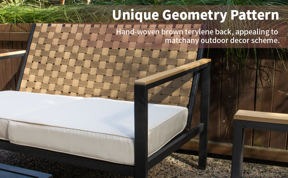 Nadadi-4Piece-Patio-Furniture-Set-Garden-dining-sofa-set-1A-unique-geometry-pattern